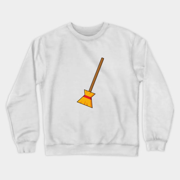 Witch Broom Crewneck Sweatshirt by BirdAtWork